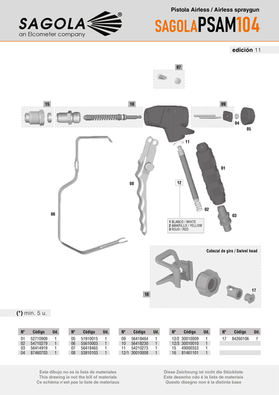 Pistola PSAM 104