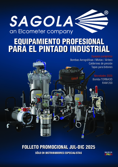 Folleto promocional pintado industrial