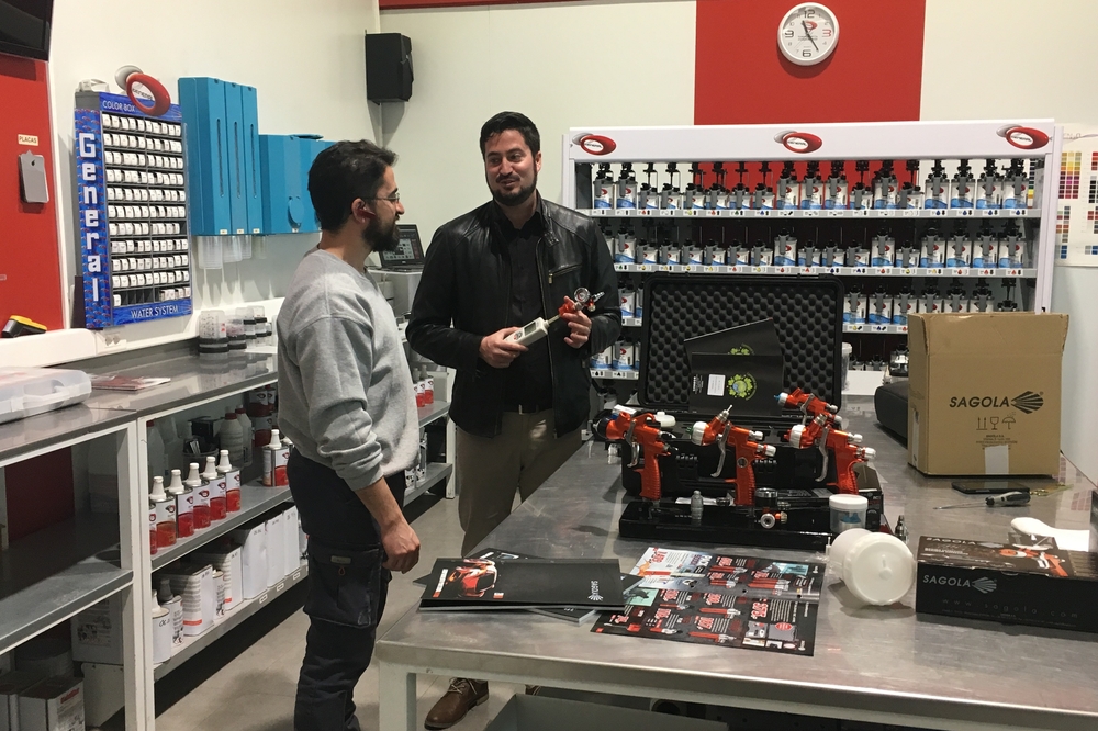 Productos Sagola en el centro de formación de General Paint