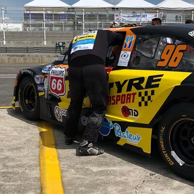 Sagola with Javier Fernandez "El Che" -Nascar Mexico